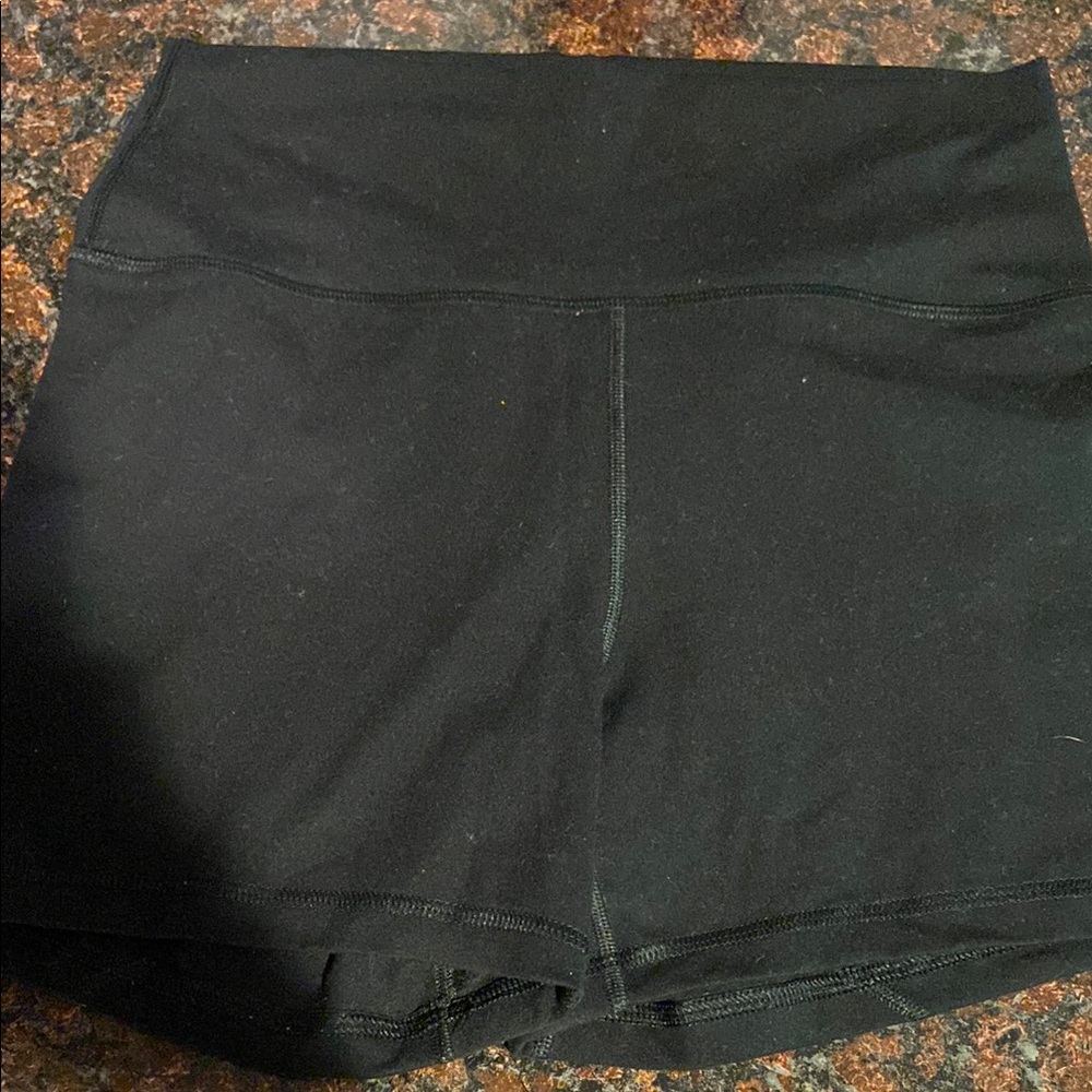 Fleo Black Women's Shorts high rise contour